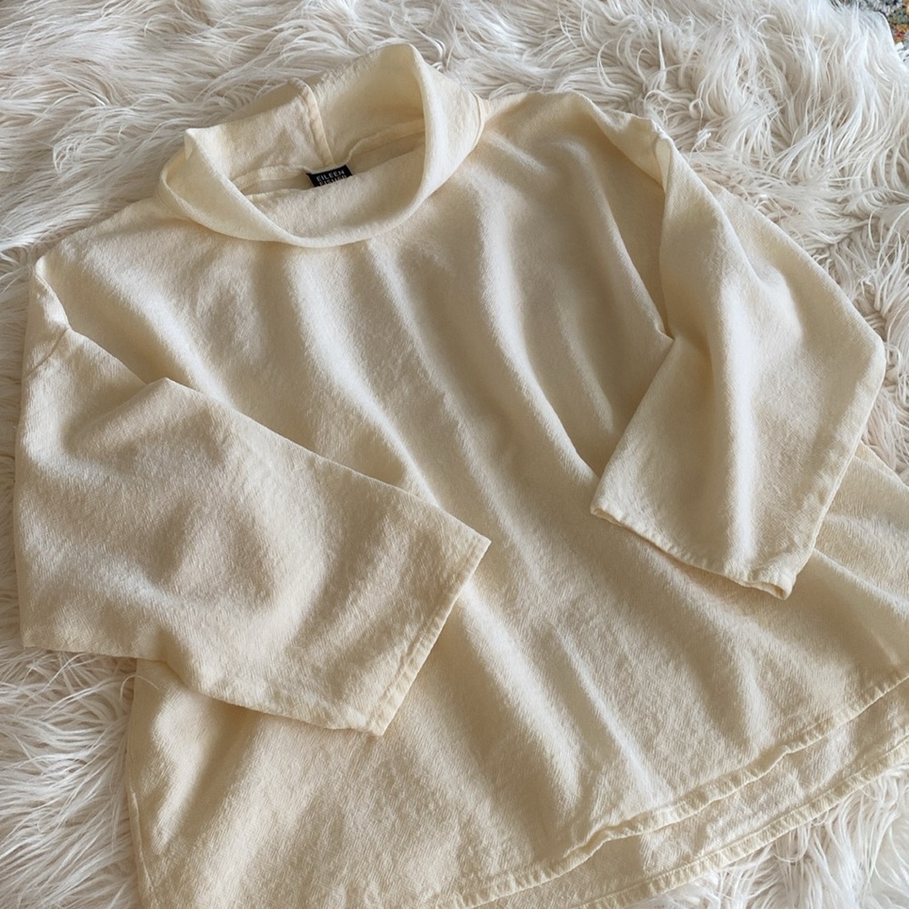 EILEEN FISHER 190% wool Lana oversized shirt - Picture 8 of 12